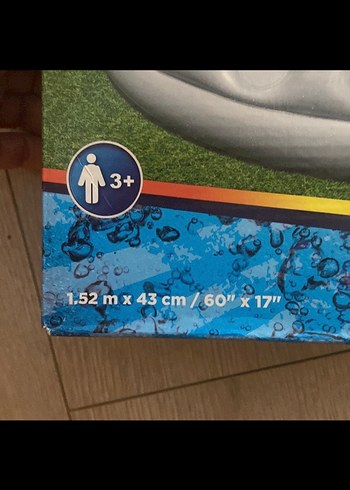 Bestway Gri Şişme Çocuk Havuzu 132x43 cm - Görsel 2