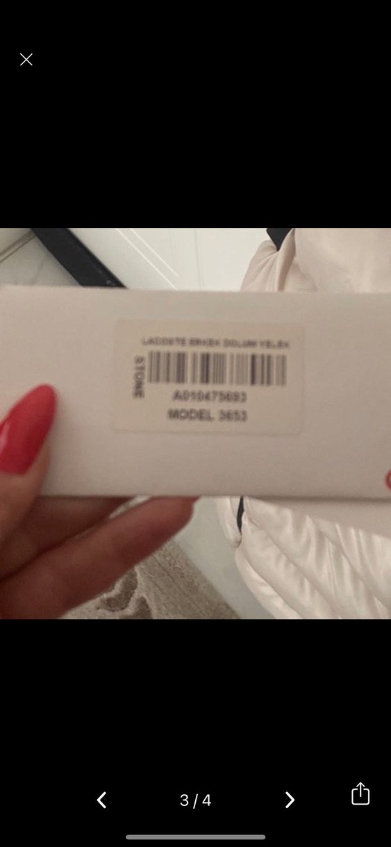 Lacoste Bej Kısa Yelek, Fermuarlı, Yüksek Yaka - Görsel 2