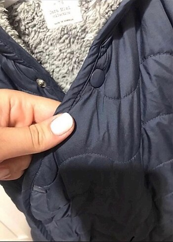 Kürklü Gri Bebek Erkek kız bebek Tulumu - Görsel 2