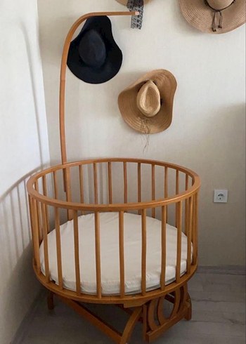 Bej Pastel Yuvarlak Bebek Sepeti - Görsel 2