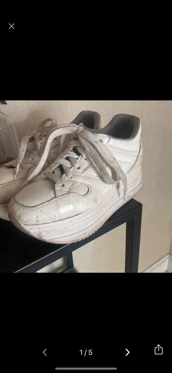 Kadın Beyaz Bağcıklı Dolgu Topuklu Spor Ayakkabı - Görsel 2