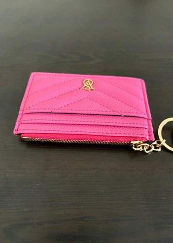 Fuşya Deri Cüzdan kartlık - Görsel 4