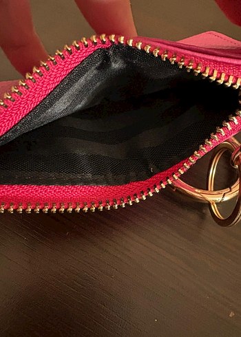 Fuşya Deri Cüzdan kartlık - Görsel 6