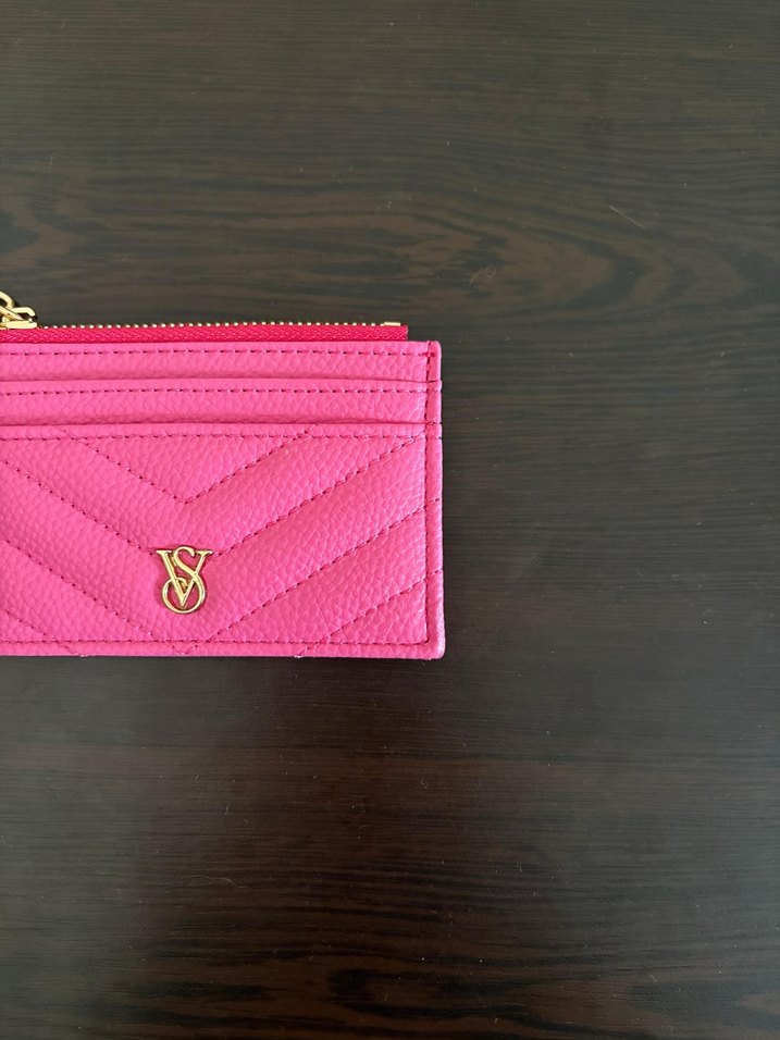 Fuşya Deri  Cüzdan kartlık - Görsel 5