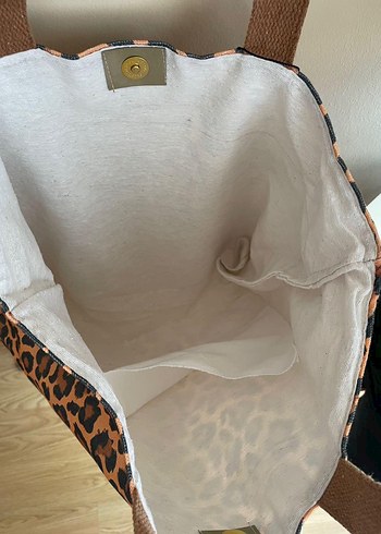 Zara Kahverengi Leopar Desenli Kadın Omuz Çantası