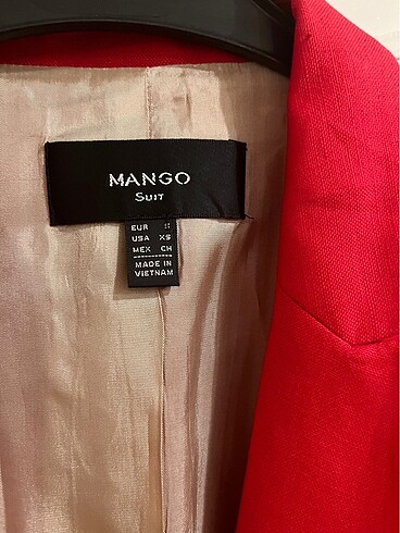 Mango Mango kırmızı blazer