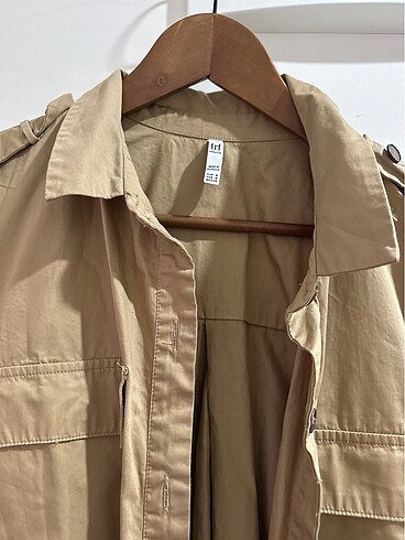 Zara Zara trençkot kumaşından elbise