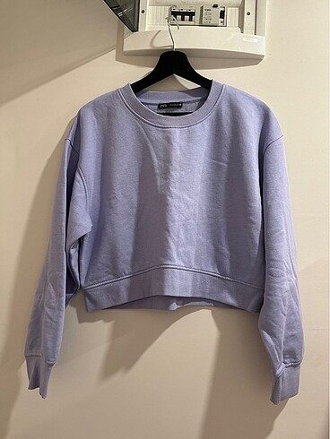 Zara crop top sweatshirt
