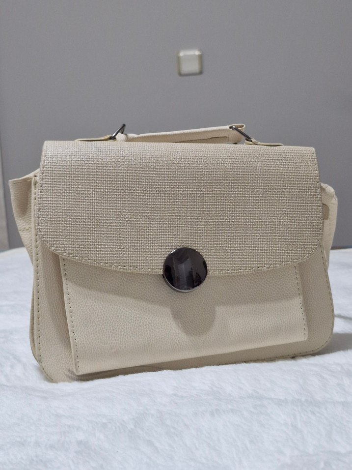 Bej Süet Kadın Çanta - Görsel 2