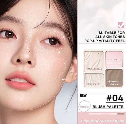 Beden Renk Judydoll Highlight Contour Palette