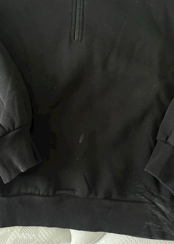 Defacto Siyah Yüksek Yaka Kadın Sweatshirt