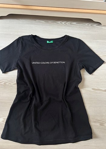 Benetton United Colors Of Benetton Siyah Bisiklet Yaka Tisort