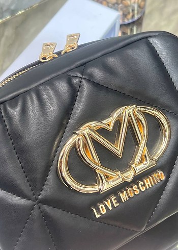 Beden altın Renk Love Moschino Kadın Deri Omuz Çantası