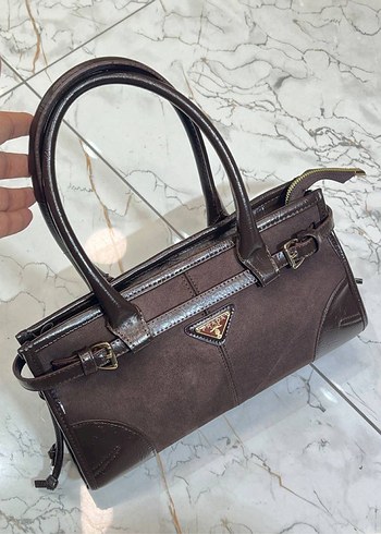 Prada Kahverengi Süet Kadın Çanta