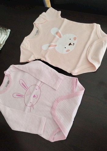 Kız Bebek 2'li Pamuklu Zıbın Seti - Görsel 2