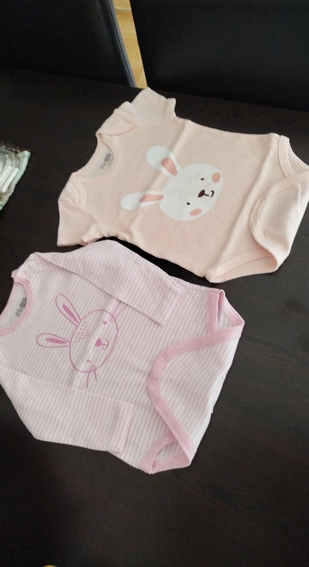 Kız Bebek 2'li Pamuklu Zıbın Seti - Görsel 2