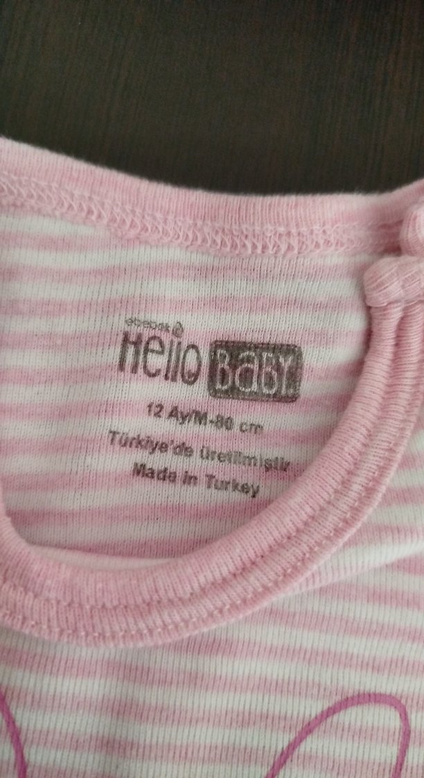 Kız Bebek 2'li Pamuklu Zıbın Seti - Görsel 5