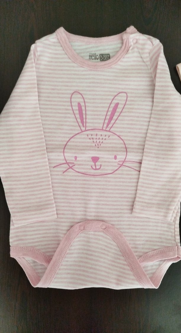 Kız Bebek 2'li Pamuklu Zıbın Seti - Görsel 3