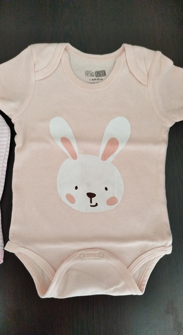 Kız Bebek 2'li Pamuklu Zıbın Seti - Görsel 4