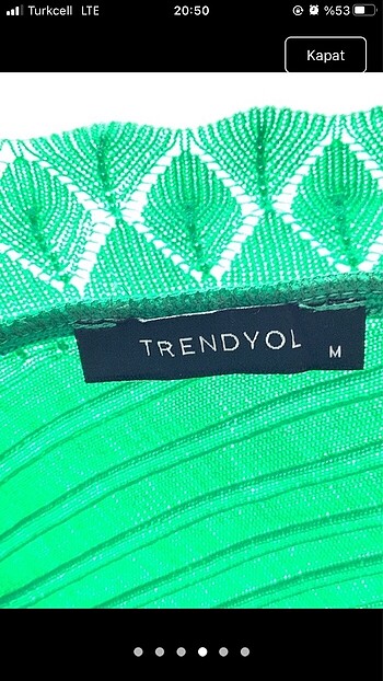 m Beden yeşil Renk Trendyol yeşil triko