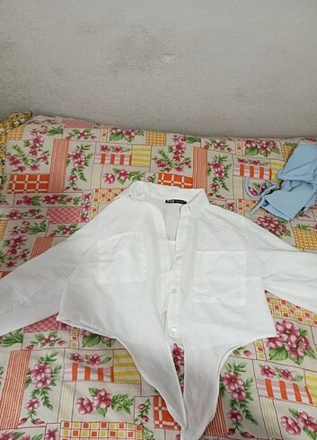 Crop gömlek  - Görsel 2