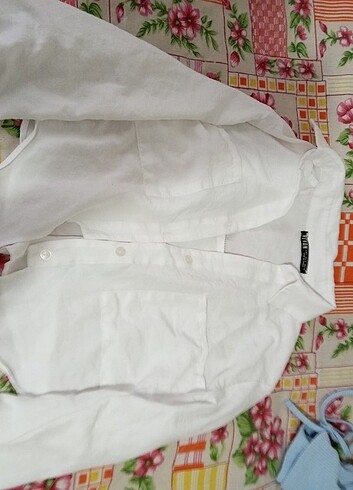 Crop gömlek  - Görsel 3