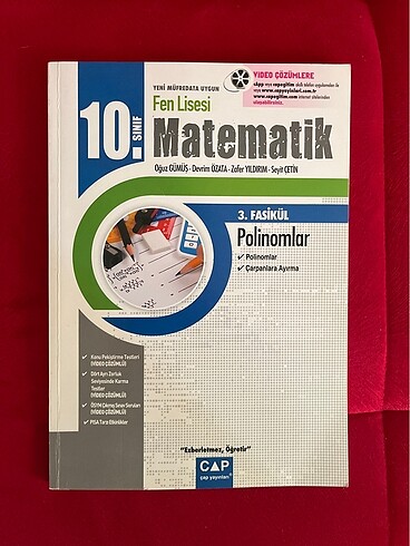  Beden Renk Çap yayınları fen lisesi matematik seti