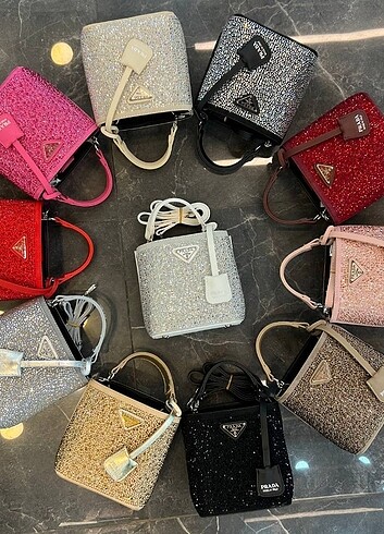  Beden çeşitli Renk PRADA STONE BAG ??17 CM ??17 CM 20 