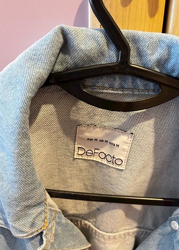 Düğmeli Kadın Mavi Denim Ceket - Görsel 3