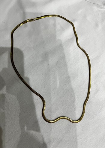 Altın Renkli GOLD KARARMAZ Yılan Desenli Uzun Kadın Kolyesi - Görsel 2