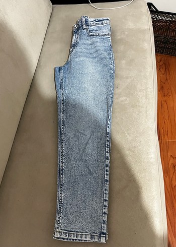 Gri Midi Kadın Denim Pantolon - Görsel 4