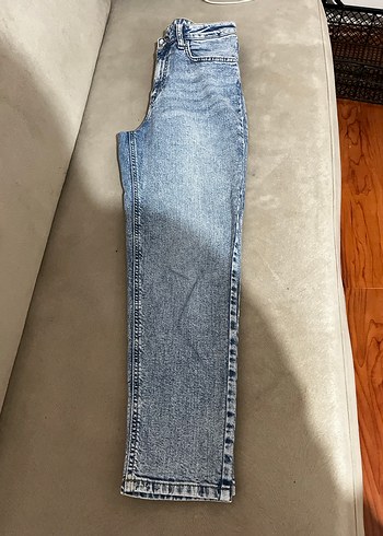 Gri Midi Kadın Denim Pantolon - Görsel 7