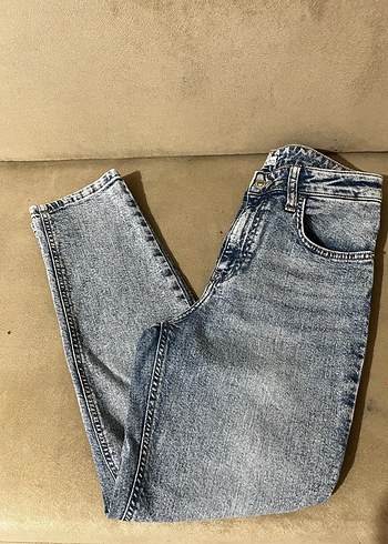 Gri Midi Kadın Denim Pantolon - Görsel 2