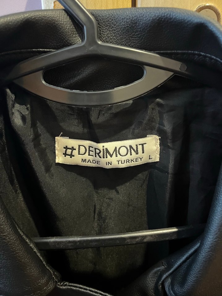 Siyah Deri Biker Ceket - Görsel 3