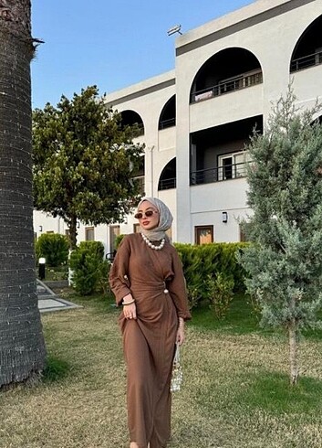 34 Beden Yeni sezon keten elbise
