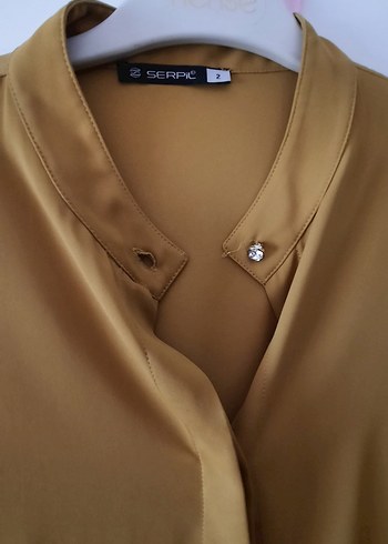 Düğmeli Uzun Kollu gömlek - Görsel 2