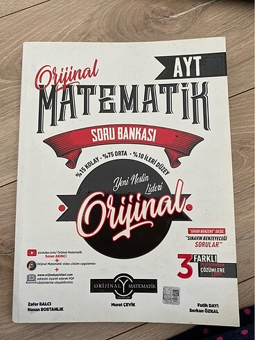 Orijinal yayınları ayt matematik soru bankası