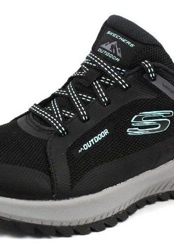 Orjinal Skechers ArchFit Siyah/Turkuaz Ayakkabı Bağcığı Sıfır - Görsel 4