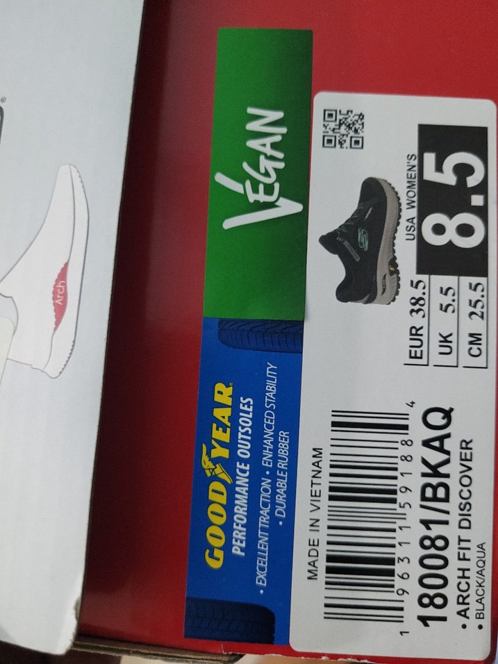 Orjinal Skechers ArchFit Siyah/Turkuaz Ayakkabı Bağcığı Sıfır - Görsel 3