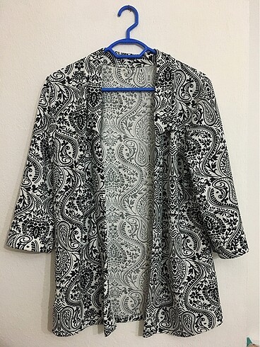 Desenli salaş blazer ceket