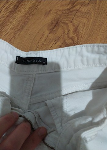 Diğer Beyaz Kadın Mini Denim Şort
