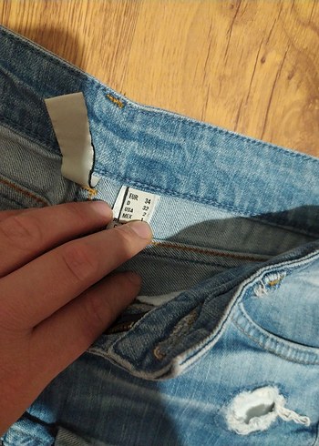 s Beden mavi Renk Mavi Kısa Kot Şort Kadınlar İçin