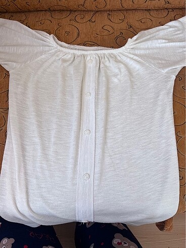 omzu açık vintage bluz
