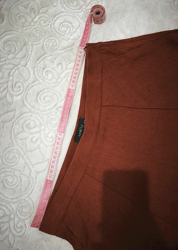 Bohem Tarz Kahverengi Uzun Süet Etek - Görsel 3