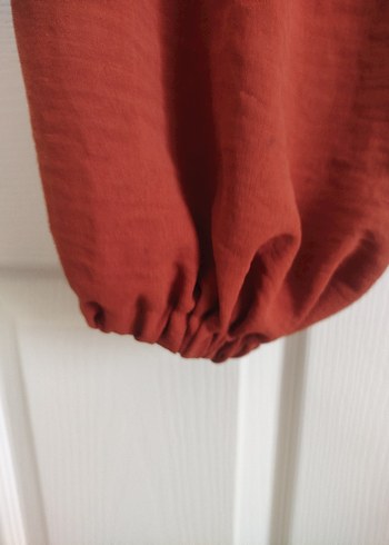 Kadın Keten Salaş Kahverengi Pantolon - Görsel 3