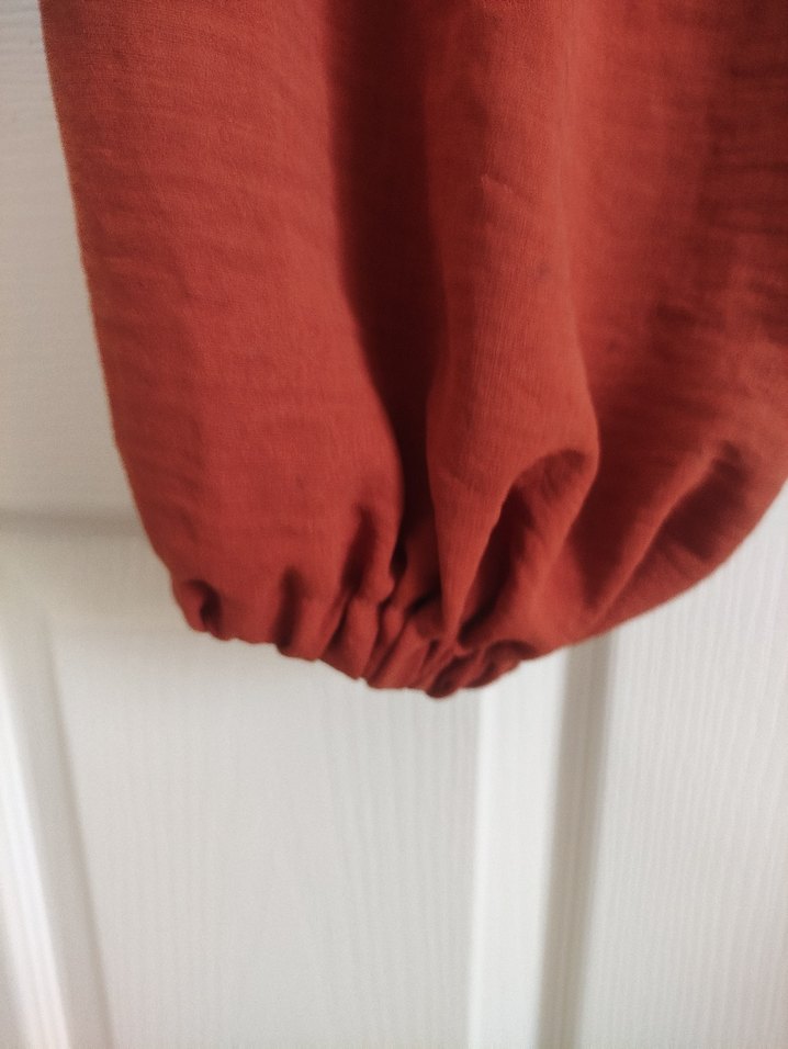 Kadın Keten Salaş Kahverengi Pantolon - Görsel 3