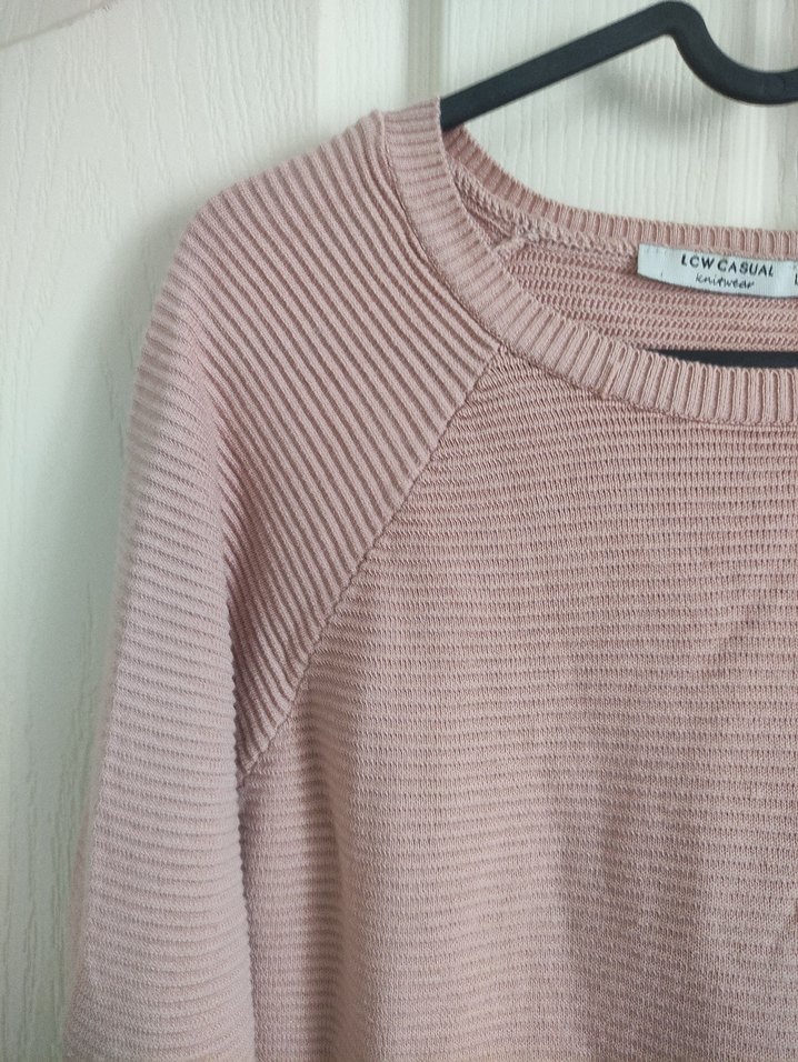 Bej Kadın Triko Uzun Kollu Kazak - Görsel 3