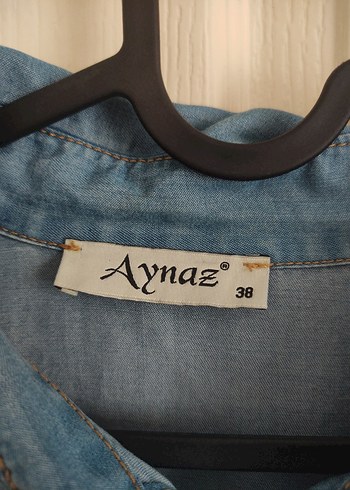 Uzun Kollu Düğmeli Denim Tunik - Görsel 2