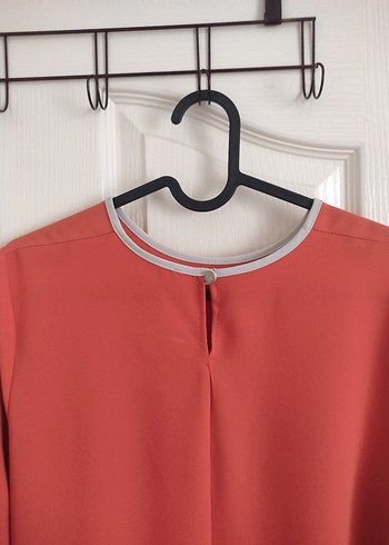 Gri Detaylı Uzun Kollu Salaş Elbise - Görsel 2