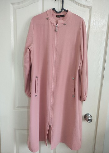 Pembe Düğmeli Uzun tunik - Görsel 5